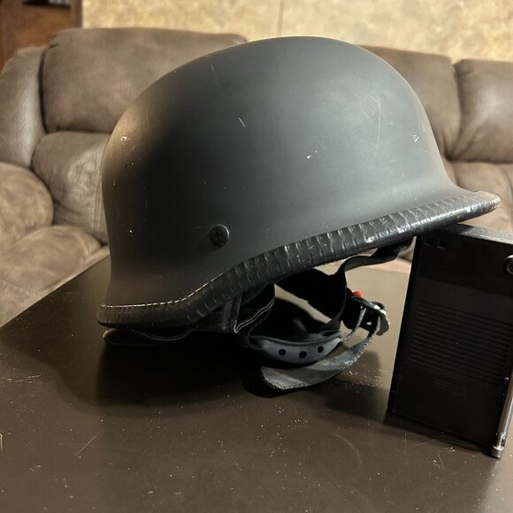 Soaring Turtle Shell Motorcycle Helmet. Size XL. Color Flat Black. (1189) - Picture 1 of 4